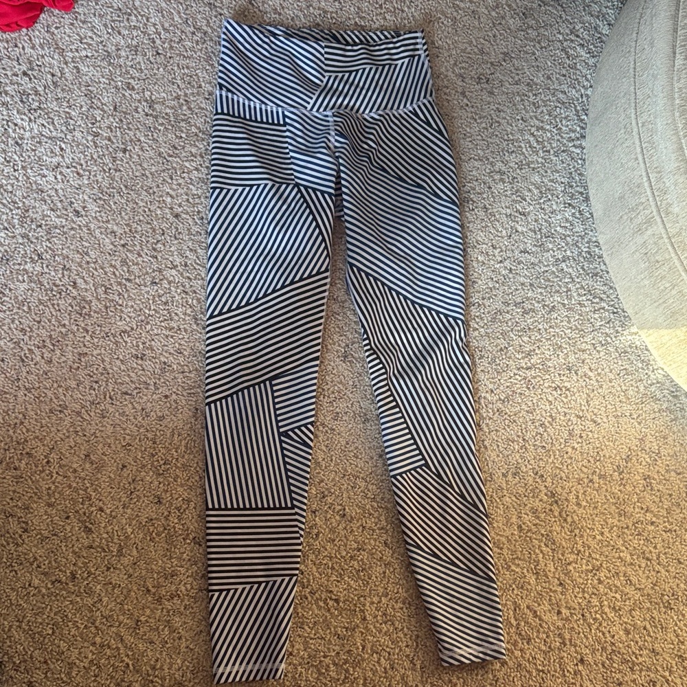 Old Navy Navy and White Striped Activewear